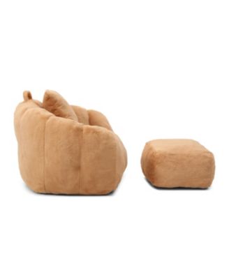 Giant Faux Fur Bean Bag Chair with Filler