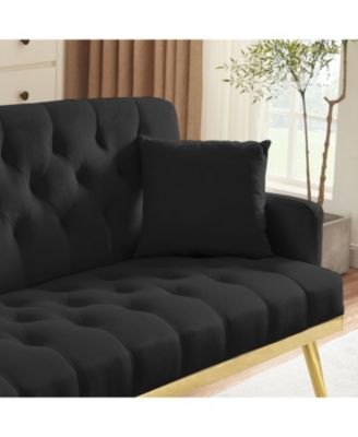 Black 2 Seater Sofa