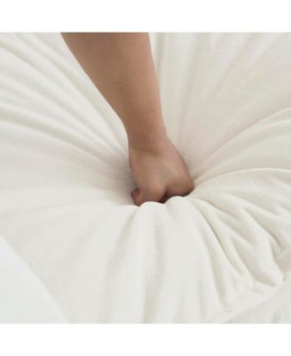 Chenille Ottoman/Footrest - White Chenille