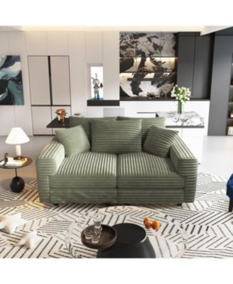 + 3-Seat + Corduroy + Modern Comfy Cloud + Sofa