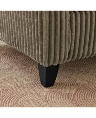 Brown Corduroy Accent Chair