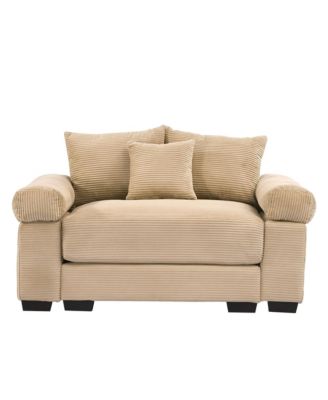 Oversized Cloud Modular Sectional Couch, Soft Corduroy, Camel