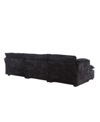 Streamdale Modular Chenille Sectional Sofa with Ottoman