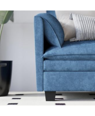 74" Loveseat Sofa - Mid Century Modern Couch for Small Spaces