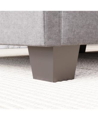  141.5" U-Shaped Sofa Couch with Ottoman & Pockets