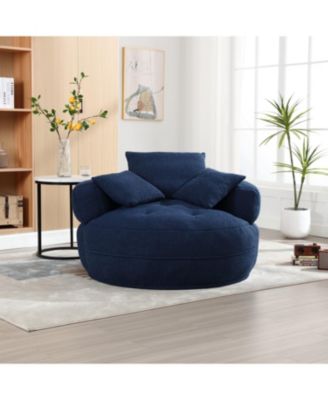 Streamdale Chenille Sleeper Sofa Chair - Modern Fluffy Lounge Seat
