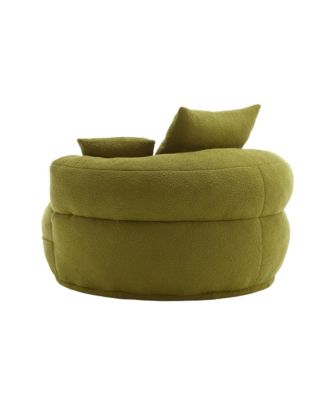 Chenille Sleeper Sofa Chair - Modern Fluffy Lounge Seat