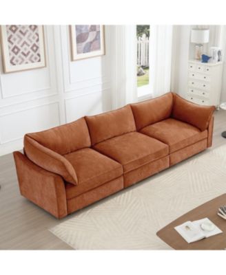 3-Seater Sofa with Storage Drawers