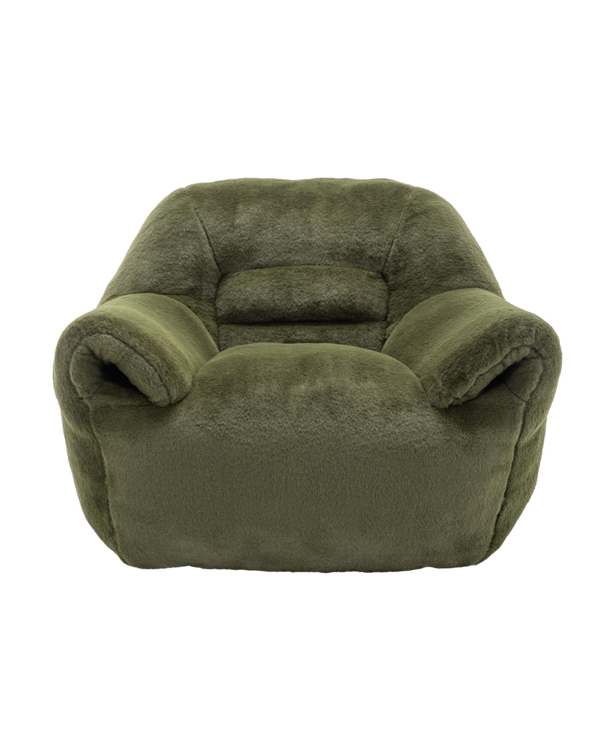 Streamdale Furniture Comfy Green Faux Fur Bean Bag Chair Sofa