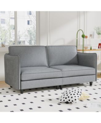 74" Loveseat Sofa - Mid Century Modern Couch for Small Spaces