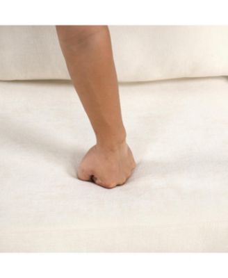 87.4" Sectional Sofa Couch with Reversible Armrests, Beige