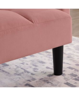  Velvet Futon Couch Convertible Folding Sofa Bed Tufted Couch for Apartment