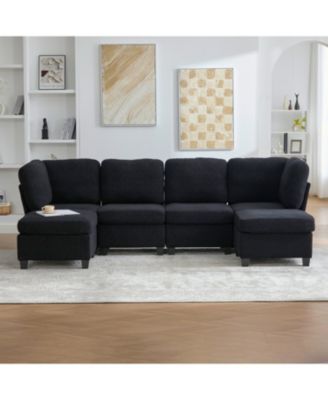 Streamdale Modular Sectional Sofa- Convertible 6-Seat Couch with Chaise & Ottoman
