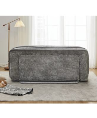 Double Chenille Dog Bed Sofa Couch - Extra Large, Adjustable