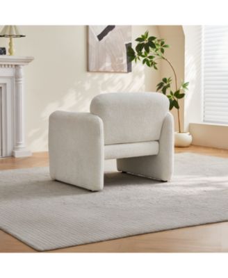 34" Velvet Sofa - Modern Single Couch for Small Spaces