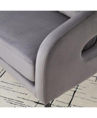 Velvet Loveseat Settee with Pillows - Small Sofa for Small Spaces