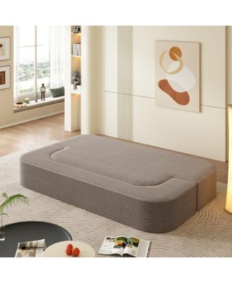  78.7" Modern Foldable Sofa Bed with Blanket & Pillows
