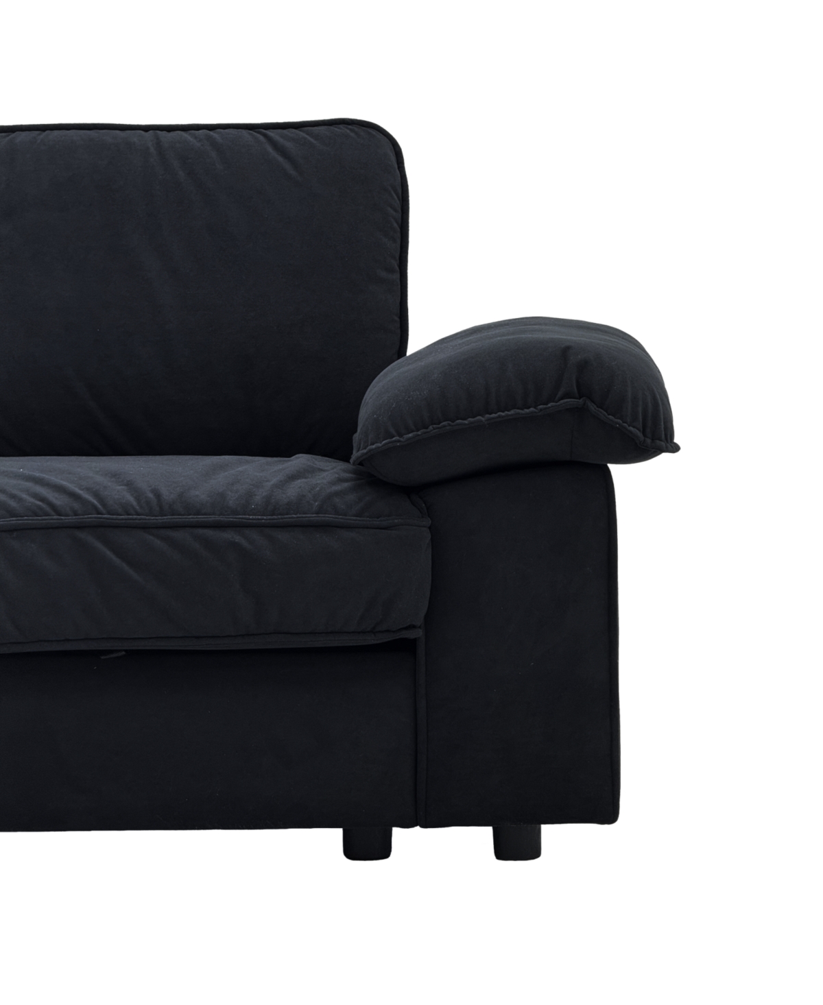Streamdale Furniture Velvet Storage Loveseat - Modern Sofa for Small Spaces