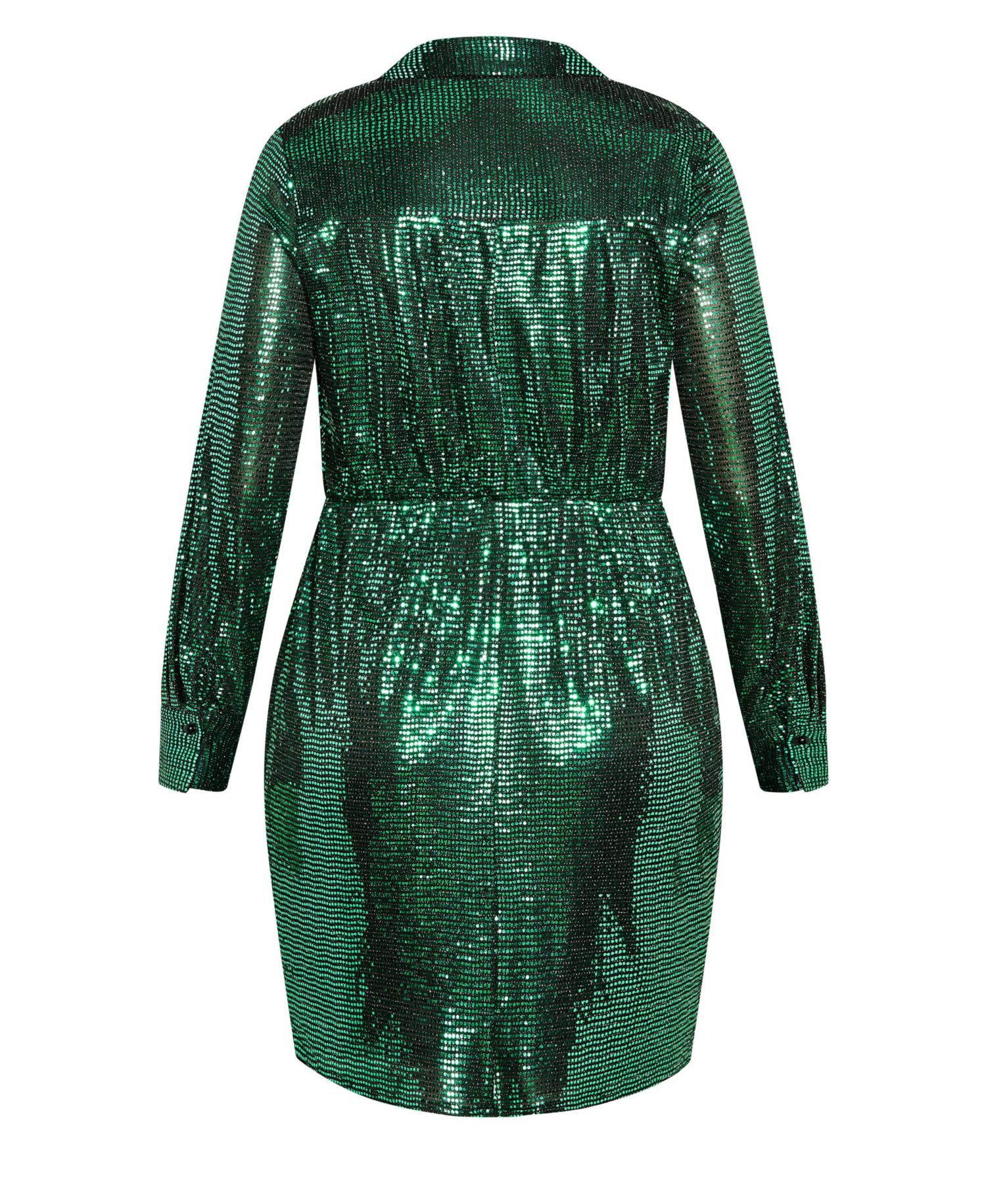 Plus Size Sequin Glow Dress
