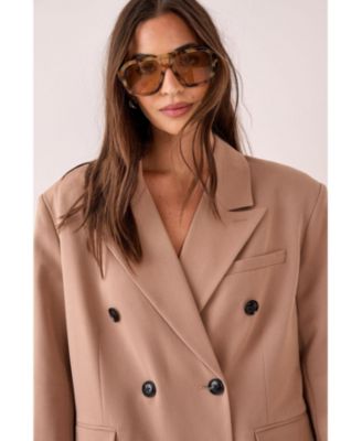 Women's Double Breasted Oversized Blazer