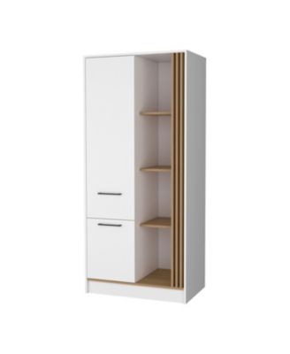 Pekin Modern Wardrobe Organizer with Shelves and Rod