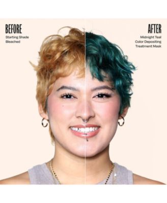 Color Depositing Hair Mask – Semi-Permanent Hair Dye + Deep Conditioner, 8oz Jar