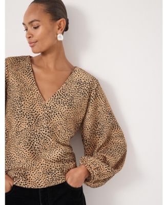 Women's Grace Satin Long Sleeve Top