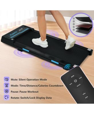 Under Desk Walking Pad Treadmill with Manual Incline and Wheels, 2.5 HP
