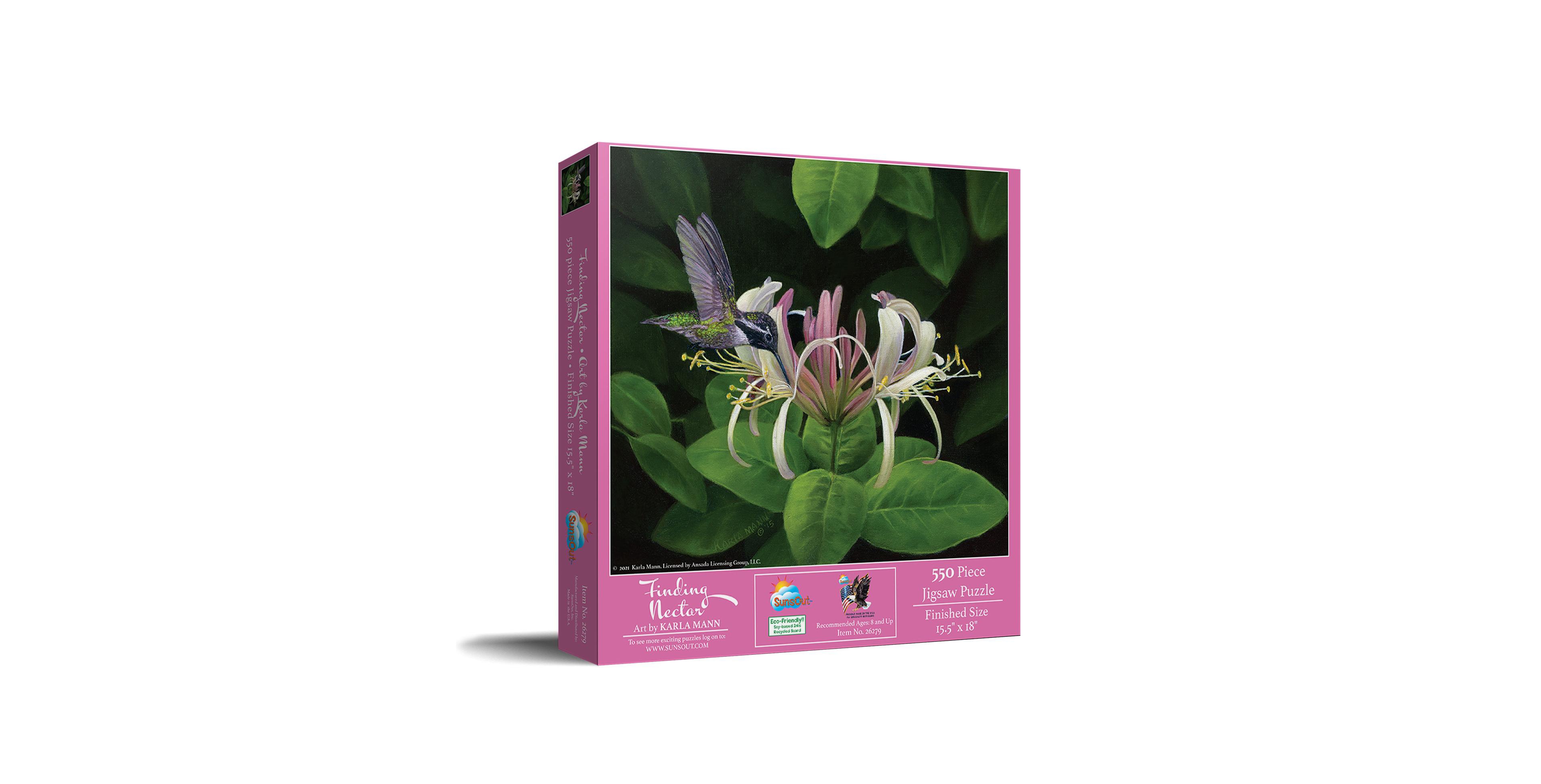 Sunsout Finding Nectar 550 Piece Jigsaw Puzzle, Ages 15+