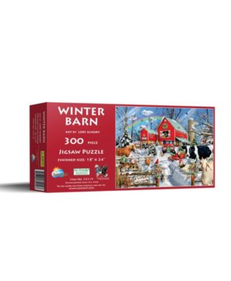 Winter Barn 300 piece Jigsaw Puzzle for Adults Christmas