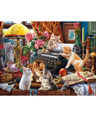 Kittens in the Writer's Office 1000 piece Jigsaw Puzzle for Adults Large Pieces