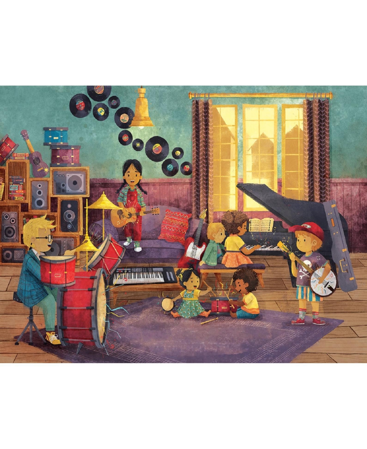 SunsOut Music Room 300 piece Jigsaw Puzzle for Adults