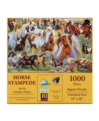 Horse Stampede 1000 piece Jigsaw Puzzle for Adults