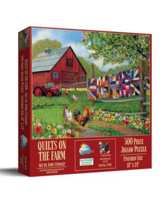 Quilts on the Farm 500 piece Jigsaw Puzzle for Adults