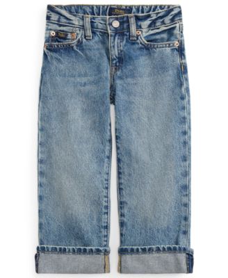 Girls' 2T-6X High-Rise Cropped Jeans