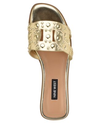 Women's Gomaz Embellished Flat Slip-On Sandals