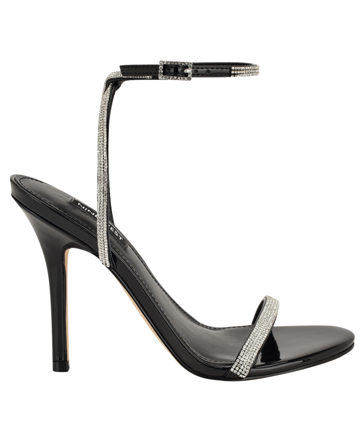 Nine West Women's Stodia Embellished Strappy Stiletto Dress Sandals