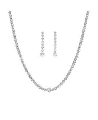 Celeste Tennis Necklace & Earring Set Holiday Gift Idea