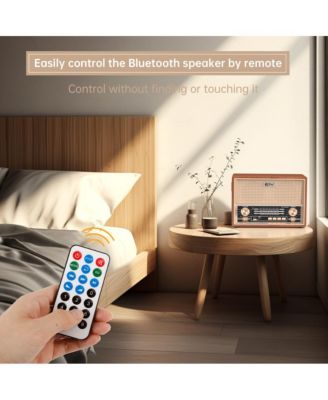 Classic Retro Style Radio with 4-Band Reception and USB/SD/AUX Connectivity