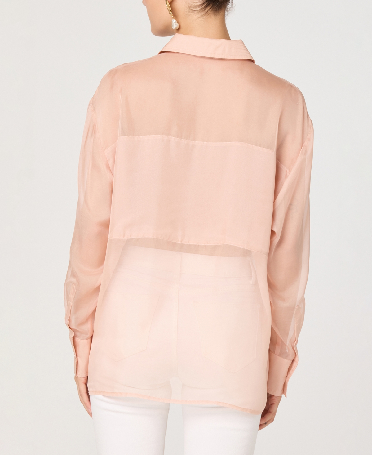 Astr the Label Women's Collar Neck Long-Sleeve Top