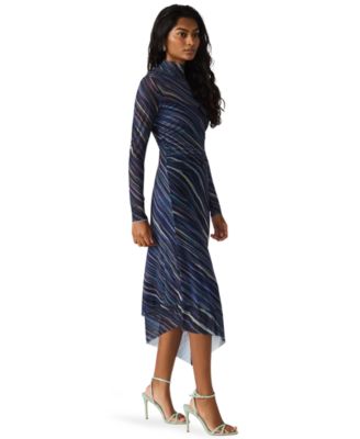 Women's Blare Mock Neck Bodycon Midi Dress