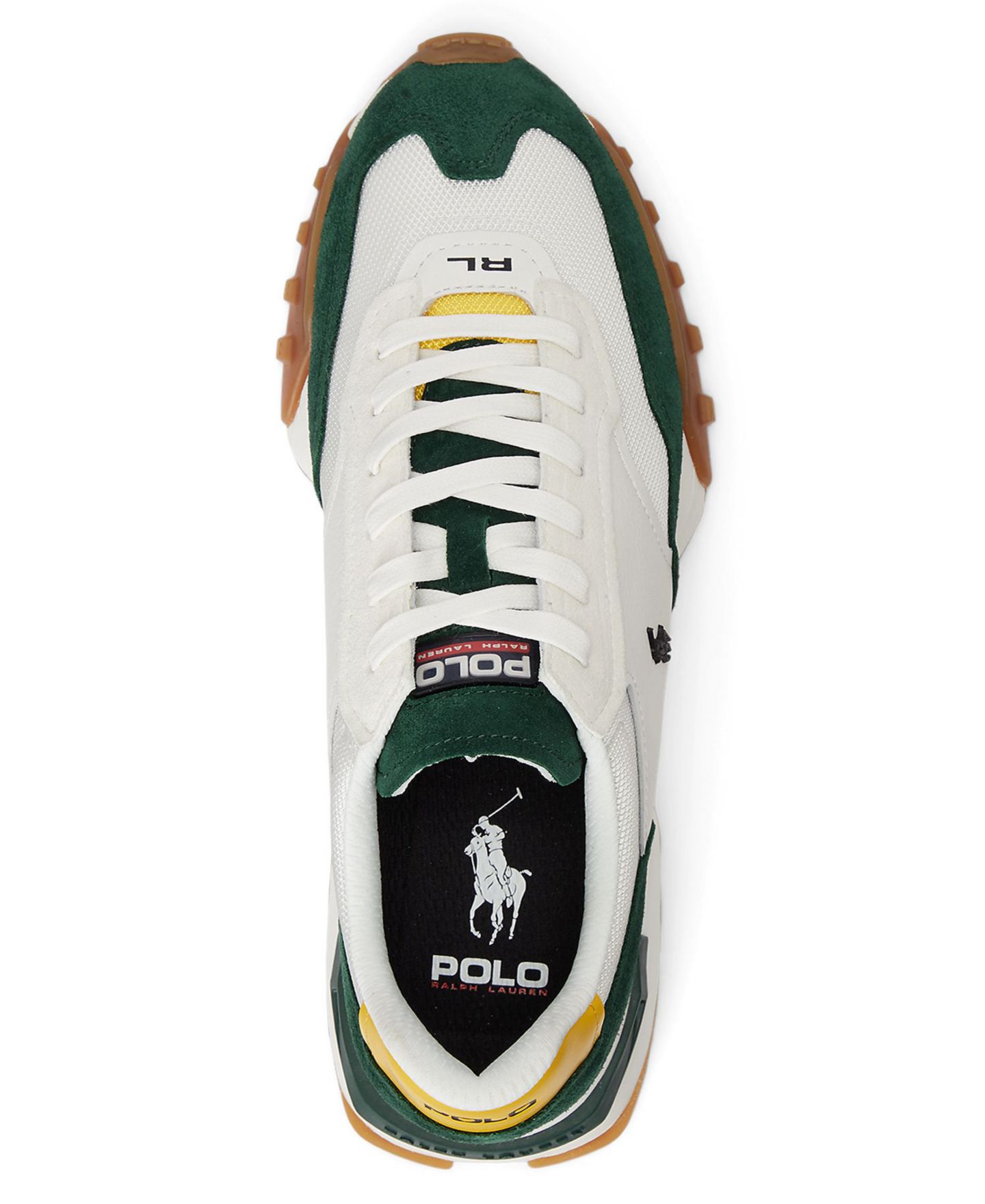 Мужские кроссовки Polo Ralph Lauren Eldridge Low-Top Lace-Up, цвет: Белый — фото 4