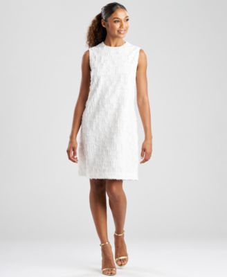 Women's Fil Coupe Jacquard Sleeveless Dress