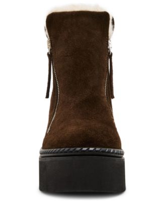 Women's Drift-F Platform Zipper Wedge Booties