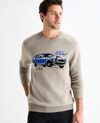 Men's Regular Fit Long-Sleeve Mustang Sweater