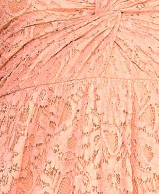 Women's Twist Front Tie Shoulder Midi Dress