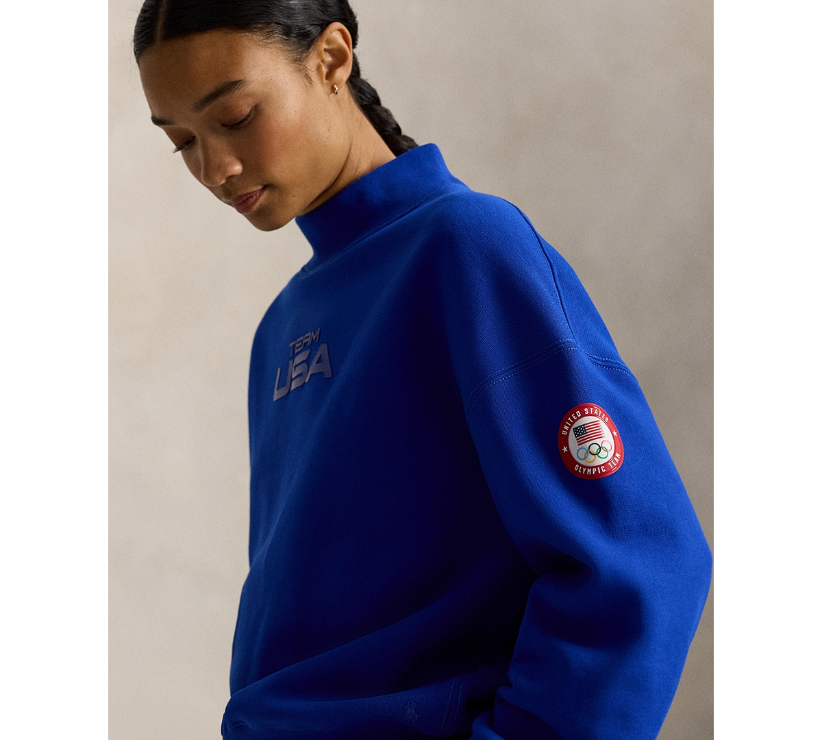 Polo Ralph Lauren Women's Mock Neck Pull-On Sweatshirt