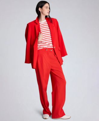 Women's One-Button Notch Collar Jacket