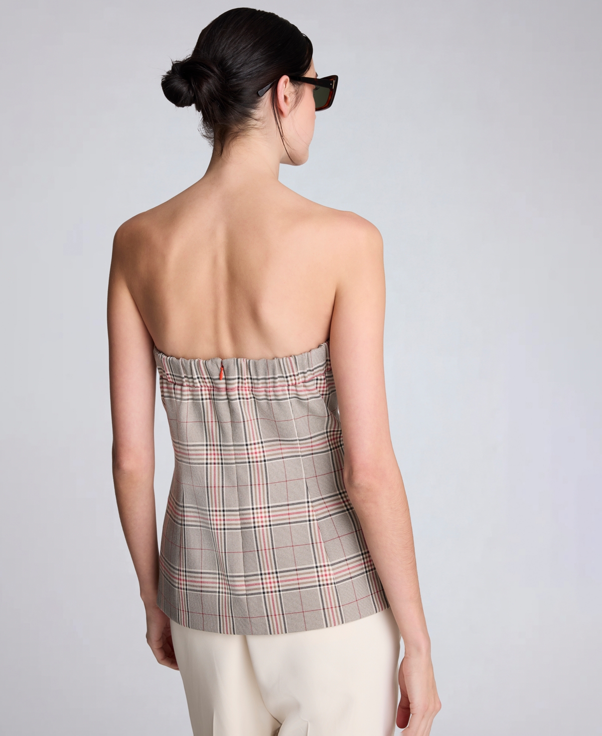 Kenneth Cole Women's Strapless Button-Front Shirt Vest