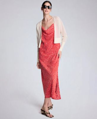 Women's Saddle-Shoulder Cropped Cardigan